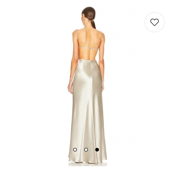 Saulee Backless Cut Out Maxi Dress Sleeveless Adjustable Strap Women Size 2 - Picture 2 of 12